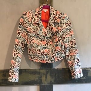 Promod FANTASTIC FLORAL moto jacket! Motorcycle